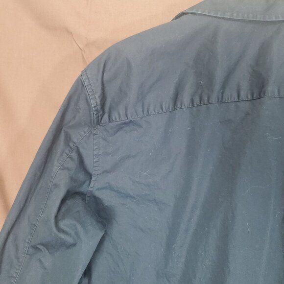 ARMANI EXCHANGE A/X Mens Shirt SZ L 16.5-17 Black Long Sleeves Collar Pocket - Picture 10 of 10